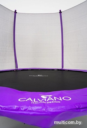 Батут Calviano Outside Master Purple 252 см - 8ft (внешняя сетка, с лестницей)