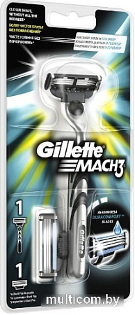 Бритвенный станок Gillette Mach3 1 сменная кассета