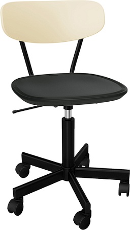 Офисный стул Sheffilton SHT-ST85/S121М (черный/бежевый/черный муар)