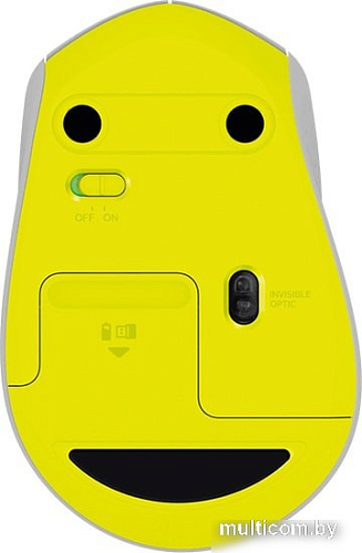 Мышь Logitech M330 Silent Plus (серый/желтый)