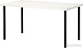 Письменный стол Ikea Линнмон/Адильс (белый/черный) [192.468.08]