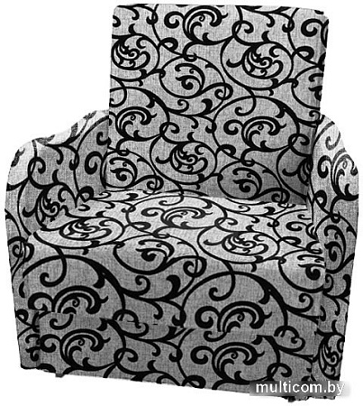 Кресло-кровать Асмана Виктория-1 (рогожка завиток черный)