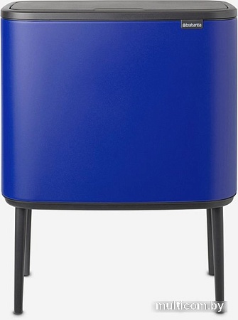 Система сортировки мусора Brabantia Bo Touch Bin 11+23 л (минерально-синий)
