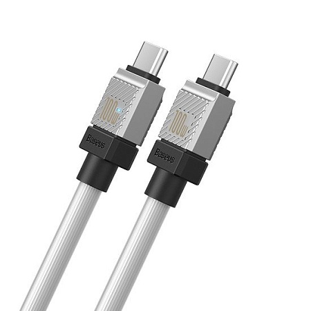Кабель Baseus CoolPlay Series Fast Charging Cable 100W USB Type-C - USB Type-C (2 м, белый)