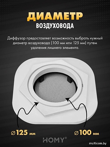 Вентиляционная решетка HOMY AIR гексагон AH100B 17x15 (черная)