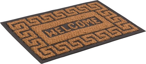 Придверный коврик SunStep Welkome 40х60 32-085 (серый/коричневый/черный)