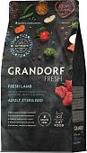 Сухой корм для кошек Grandorf Adult Sterilised Fresh Lamb&Sweet Potato (400г)
