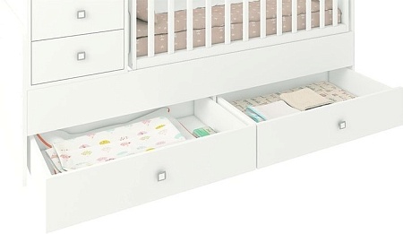 Кроватка-трансформер Фея 1414 (белый)