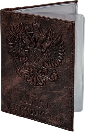 Обложка на документы BRAUBERG 3D герб 238195