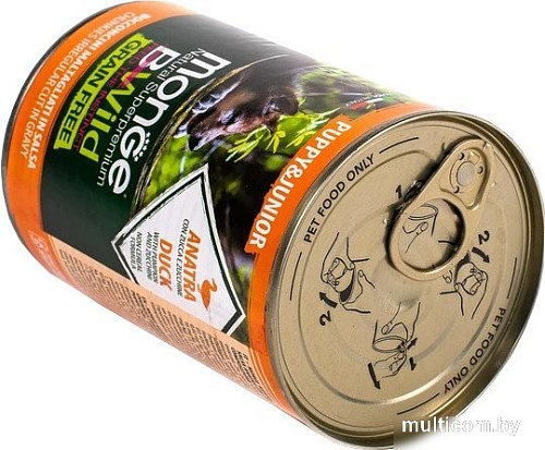 Сухой корм для собак Monge BWild Grain Free Puppy&Junior с уткой, тыквой и кабачками (400 г)