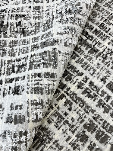 Ковер для жилой комнаты Bossan Rome E026A-GRI-AGRI (1.4x2)