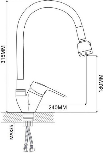 Смеситель Econoce EC0245BL