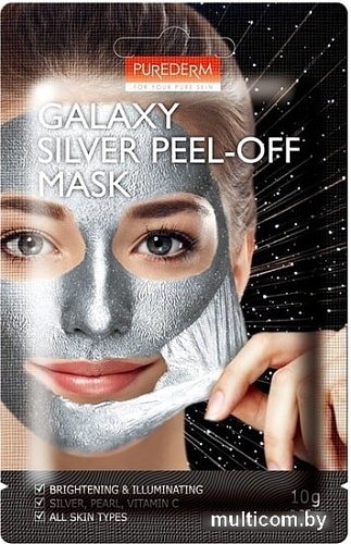 Purederm Маска-пленка Galaxy Silver Peel-Off Mask 10 г