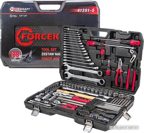Универсальный набор инструментов ForceKraft FK-41391-5 (139 предметов)
