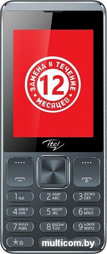Мобильный телефон Itel IT6320 (серый)