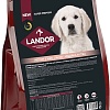 Сухой корм для собак Landor Medium &amp; Maxi Junior для щенков и юниоров средних и крупных пород с индейкой и уткой 3 кг