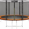Батут Atlas Sport 374 см - 12ft Pro (усиленные опоры, оранжевый)