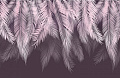 Фотообои Citydecor Пальмовые листья с оттенком (пудровый-пурпурный) 400x270