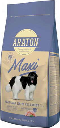 Сухой корм для собак Araton Adult Maxi для крупных пород 15 кг