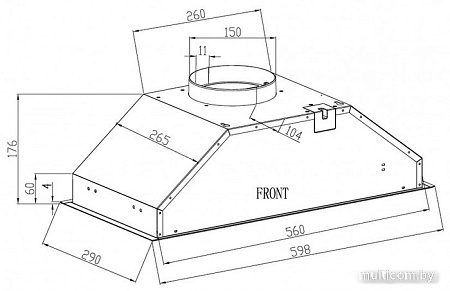 Кухонная вытяжка Schtoff Sesto 60 (черный)