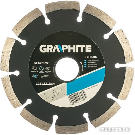 Отрезной диск алмазный GRAPHITE 57H606