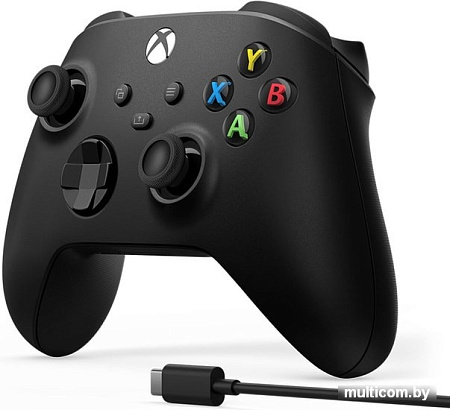 Геймпад Microsoft Xbox + USB-C кабель (черный)