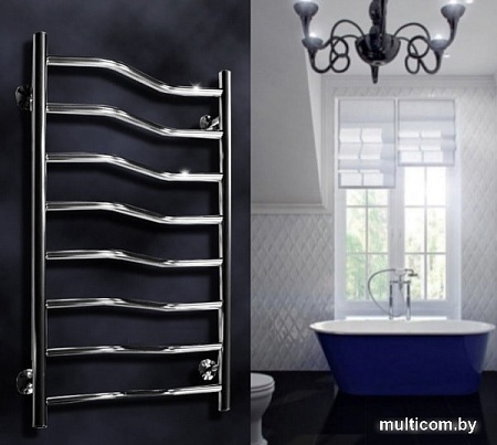 Полотенцесушитель Ростела Мелодия 1" 6 перекладин 50x70 см