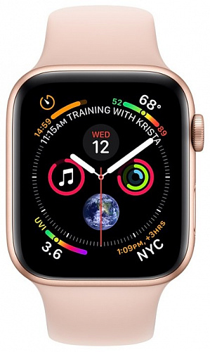 Часы Apple Watch Series 4 GPS + Cellular 40mm Stainless Steel Case with Sport Band