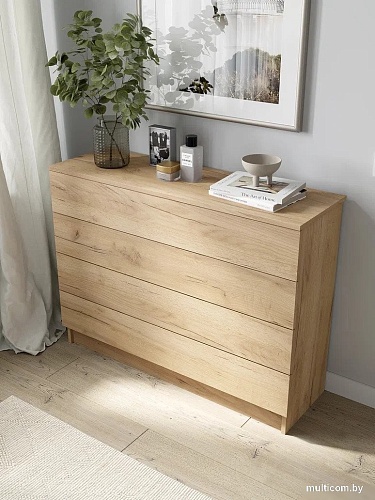 Комод Горизонт Нео 1050 4 ящика (дуб золотой крафт)