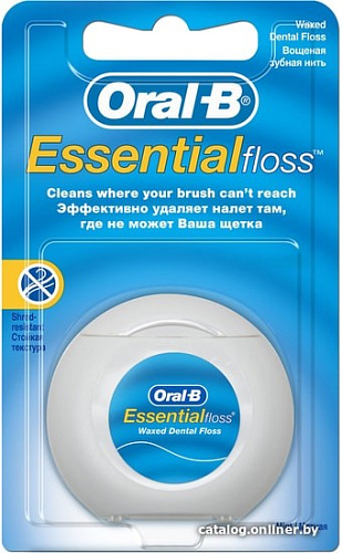 Зубная нить Oral-B Essential Floss Вощеная 50 м
