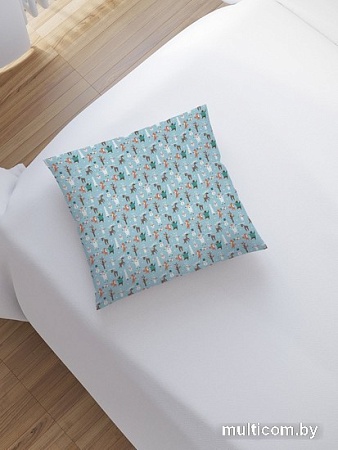 Чехол на подушку JoyArty Новогодние гуляния в лесу sl_380861