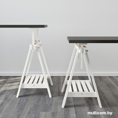 Письменный стол Ikea Линнмон/Финвард (черный/белый) [790.473.06]