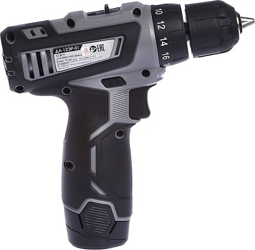 Дрель-шуруповерт Интерскол ДА-12ЭР-01 (с 1-им АКБ, кейс)