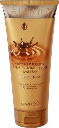 Belita Увлажняющий крем-автобронзант для тела с золотом 180 г