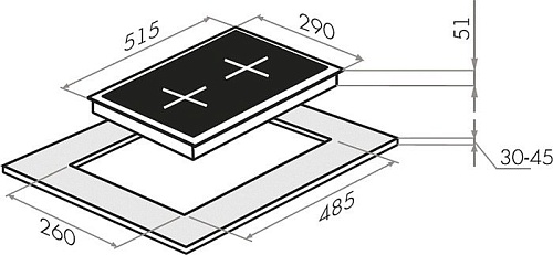 Варочная панель HOMSair HGS323GCS