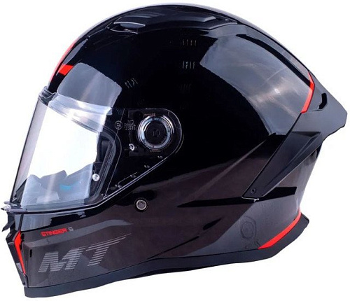 MT Helmets Stinger 2 Solid (S, глянцевый черный)