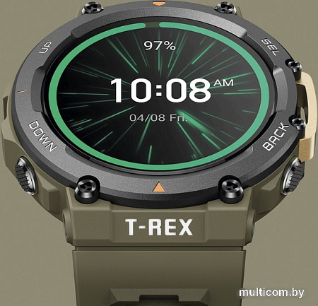 Умные часы Amazfit T-Rex 2 (дикий зеленый)