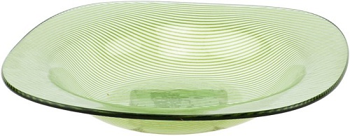 Тарелка глубокая Zibo Shelley Green Lines S354108R
