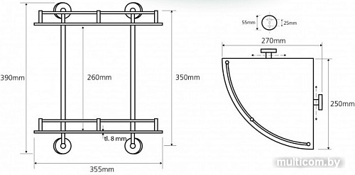 Bemeta Полка Omega 104202142