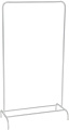 Стойка для одежды UniStor Snowhite 210365