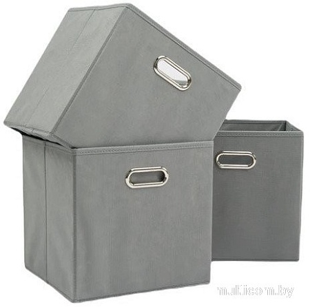 Набор коробок для хранения Home One 385555 (3шт, серый)