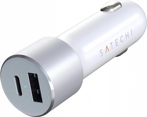 Автомобильное зарядное Satechi 72W Type-C PD Car Charger (серебристый)