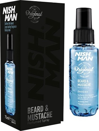 Nishman Парфюм Масло для бороды Genius beard&mustache 75 мл