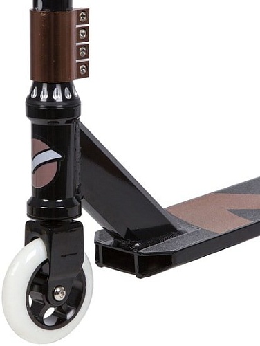 Самокат Novatrack Pixel 100A.PIXEL.BBR7 (черный/коричневый)