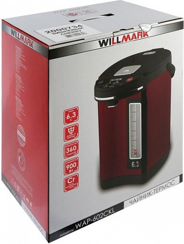 Термопот Willmark WAP-602CKL (вишневый)