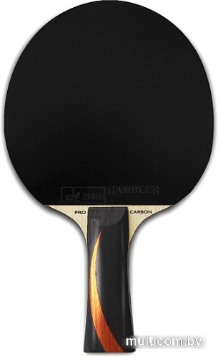 Ракетка для настольного тенниса Gambler X Fast Carbon X3d GRC-17 (коническая)