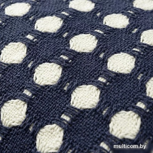 Чехол на подушку Tkano Essential. Polka dots TK23-CC0008 (темно-синий)
