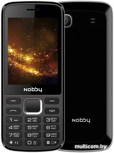 Мобильный телефон Nobby 300 (черный/серый)