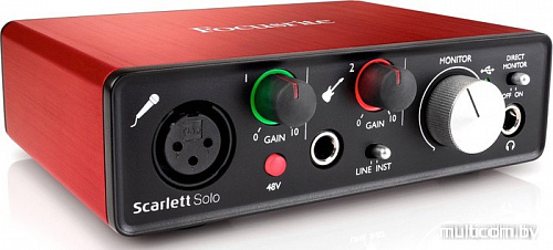 Аудиоинтерфейс Focusrite Scarlett Solo Studio (2-е поколение)