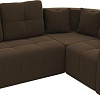 Угловой диван Mebelico Кембридж угловой 108822 (правый, микровельвет, коричневый)